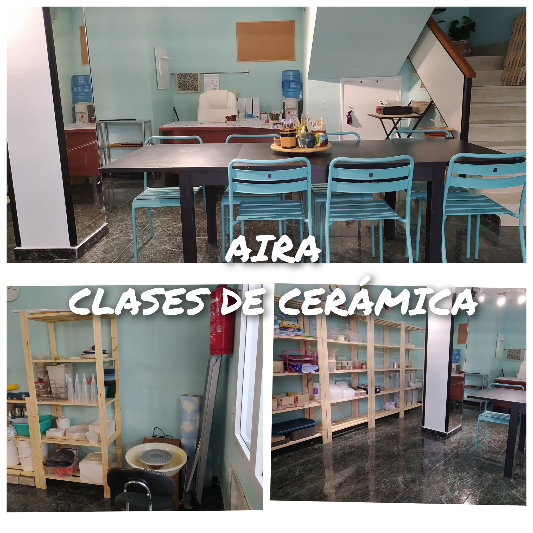 Vista del taller AIRA Cerámica en Madrid