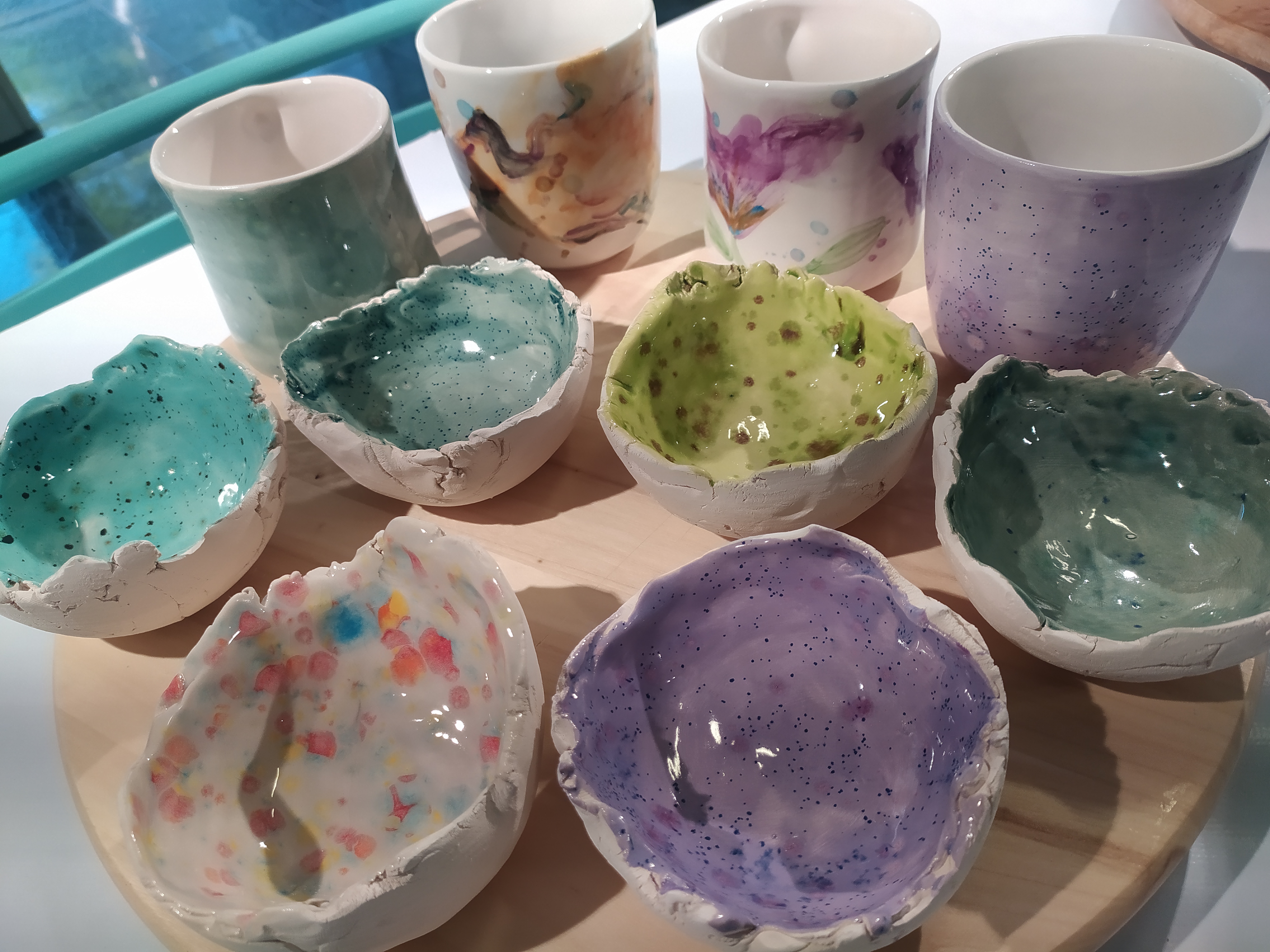 Piezas del primer horno del taller